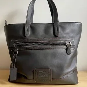 Coach Bags Coach Academy Tote Black Leather Poshmark